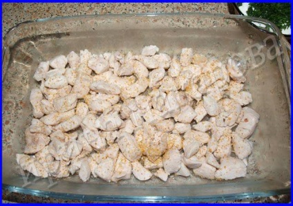 Conopidă cu pui sub crustă de brânză pentru ketuka (fotoreceptor) - țara mamei