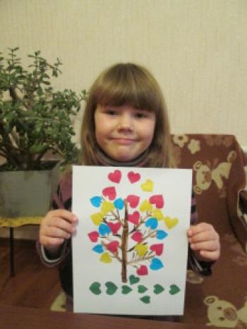 Copacul Iubirii - meșteșuguri cu copii pentru ziua de Valentine, copii și nepoți