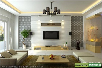 Design élő háttérképet a nappaliban