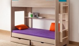 Bunk bed - cumpăra un pat supraetajat ieftin pentru copii cu o masă, canapea sau