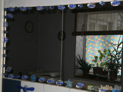 Încă o dată despre oglindă, decor cu pietre de sticlă artizanat - rețeaua de femei sociale