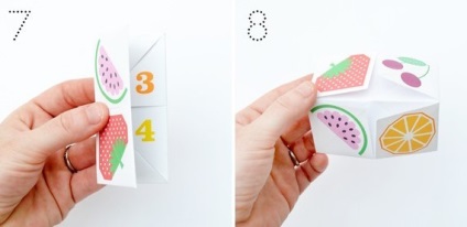 Гадател Оригами за деца от хартия със собствените си ръце