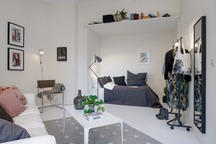 Cameră de zi și dormitor într-o încăpere (70 de fotografii) cum se separă spațiul funcțional și confortabil