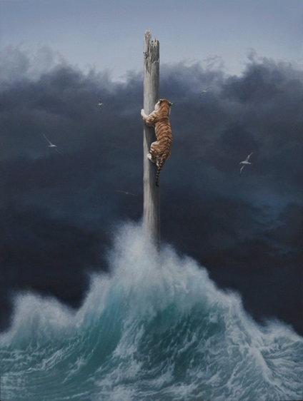 A hullámok játszanak, a szél füttyent vihart egy ausztrál művész képein