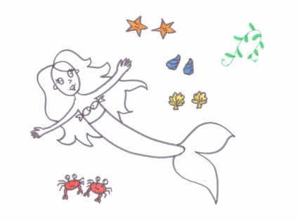 Cum de a desena o sirenă - clase de maestru - desene pentru copii pe