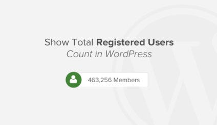 Cum se afișează numărul total de utilizatori înregistrați în wordpress, totul despre wordpress