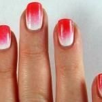 Gyönyörű manikűr gradiens lakk, módja, fotózás nails ombre, divatos divat