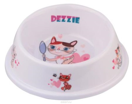 Bowls pentru pisici cu un bot plat