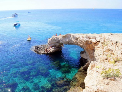 Szerelmesek hídja, aya-napa, ciprusi leírás, fotó, hol található a térkép, hogyan juthat el