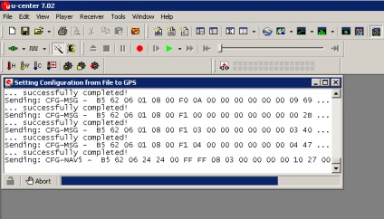 Configurarea gps u-blox, drone-irk