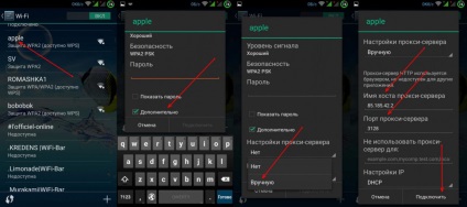Configurarea proxy-ului pentru instrucțiunile pas cu pas pentru Android