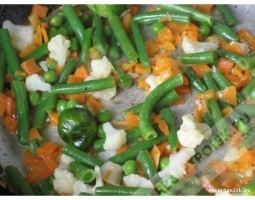 Zöldség a tésztában, kulináris recept fotókkal