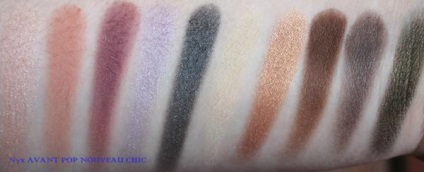 Paletă de umbre nyx avant pop noveau chic make-up de ochi și sprâncene pentru toate ocaziile! Privire de ansamblu și svatchi -