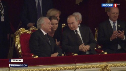 Putin, în marele concurs de dansatori de balet, președintele a urmărit împreună cu omologul său brazilian