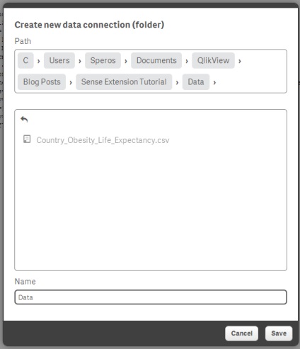 Sentimentul Qlik creează o extensie folosind d3, date-zilnic