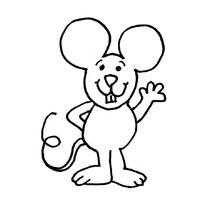 Un mouse colorat pentru copii