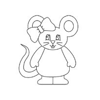 Un mouse colorat pentru copii
