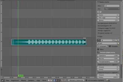 Editarea sunetului - blender 3d