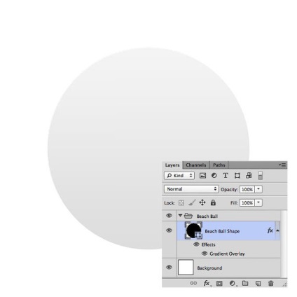 Desenați o minge de plajă în Photoshop