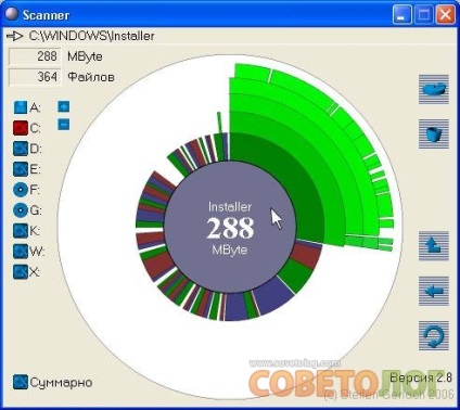 Scanner - utilitar pentru scanarea dimensiunilor și folderelor fișierelor pe disc - sovietolog