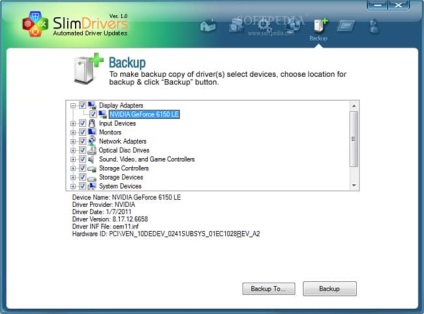 Slimdrivers - programul pentru actualizarea driverelor pentru Windows 7, 8, 10, XP (căutare și instalare