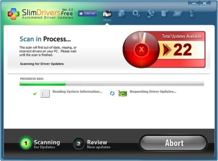 Slimdrivers - a Windows 7, 8, 10, xp (keresés és telepítés) illesztőprogramok frissítésének programja