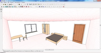 Creați primul nostru interior cu parametrii specificați, programul pro100