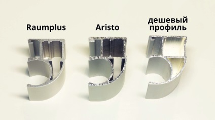 Compararea profilelor pentru dulapuri aristo și raumplus - mobilier Meier