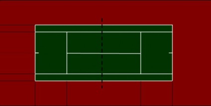 Стандартни размери на тенис корт и изглед към своите покрития