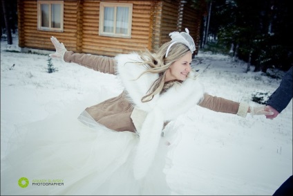 Nunta în timpul iernii - sfaturi cum să țineți în mod corespunzător o sesiune foto, știri syktyvkar