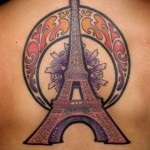 Tattoo eiffel tower valoare, fotografie și cele mai bune schițe