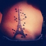 Tattoo eiffel tower valoare, fotografie și cele mai bune schițe