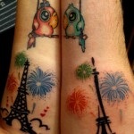 Tattoo eiffel tower valoare, fotografie și cele mai bune schițe