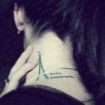 Tattoo eiffel tower valoare, fotografie și cele mai bune schițe