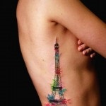 Tattoo eiffel tower valoare, fotografie și cele mai bune schițe