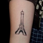 Tattoo eiffel tower valoare, fotografie și cele mai bune schițe