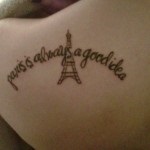 Tattoo eiffel tower valoare, fotografie și cele mai bune schițe