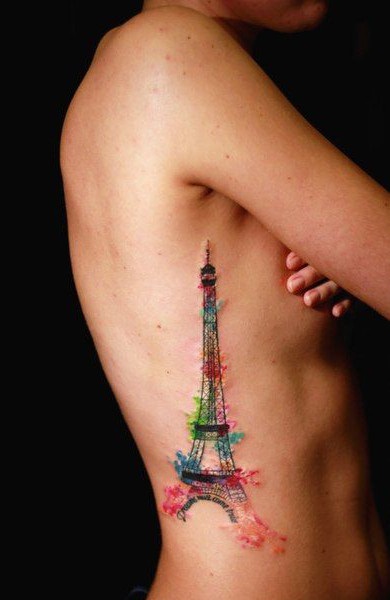 Tatuajul Turnului Eiffel - valoare, schițe de tatuaje și fotografii