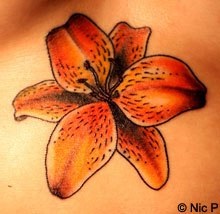 Liliac tatuaj (valoare, fotografie, schițe), tattoofoturi