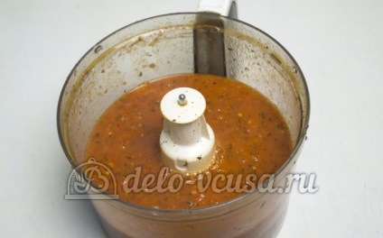 Sos de roșii cu rețetă de usturoi, cu preparat pas cu pas a sosului de roșii cu usturoi