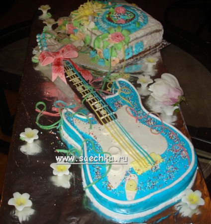 Cake Guitar - rețetă