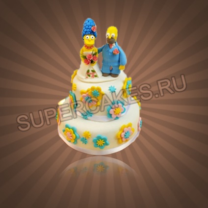 Cake simpsons, rendelni egy torta a karakterek az amerikai animációs sorozat simpsonek a 