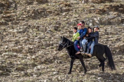 Distracție de călătorie, trăsături ale falconului în Mongolia