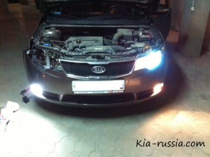 Instalarea xenonului pe kia cerato koup 2