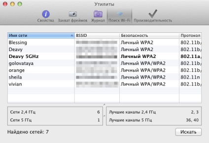 Am selectat cel mai bun canal wi-fi cu ajutorul mavericks-ului utilitar de diagnosticare, blog-ul mac, iPhone,