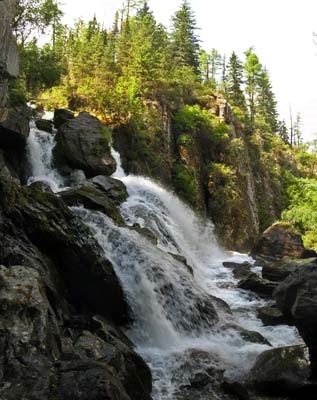 Cascada pe râul Karasu de Sus