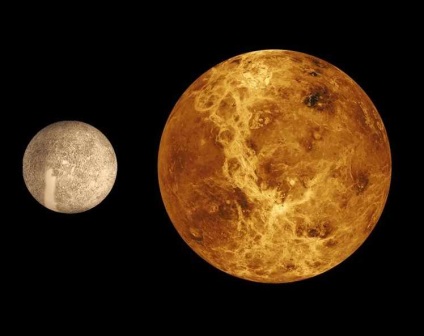 Jupiter și Venus compararea parametrilor lor