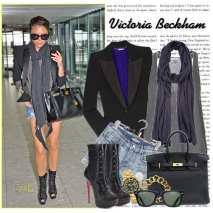 Csillogó stílusú Victoria Beckham