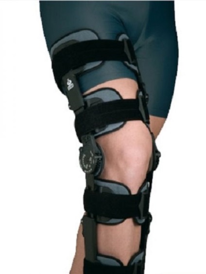 Bandaj pe articulația genunchiului cu nervuri de rigiditate și fără, comprimare și ortopedie