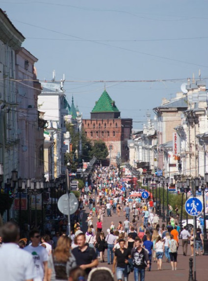 Bolshaya Pokrovskaya stradă, Nizhny Novgorod, Rusia descriere, fotografie, unde este pe hartă, cum